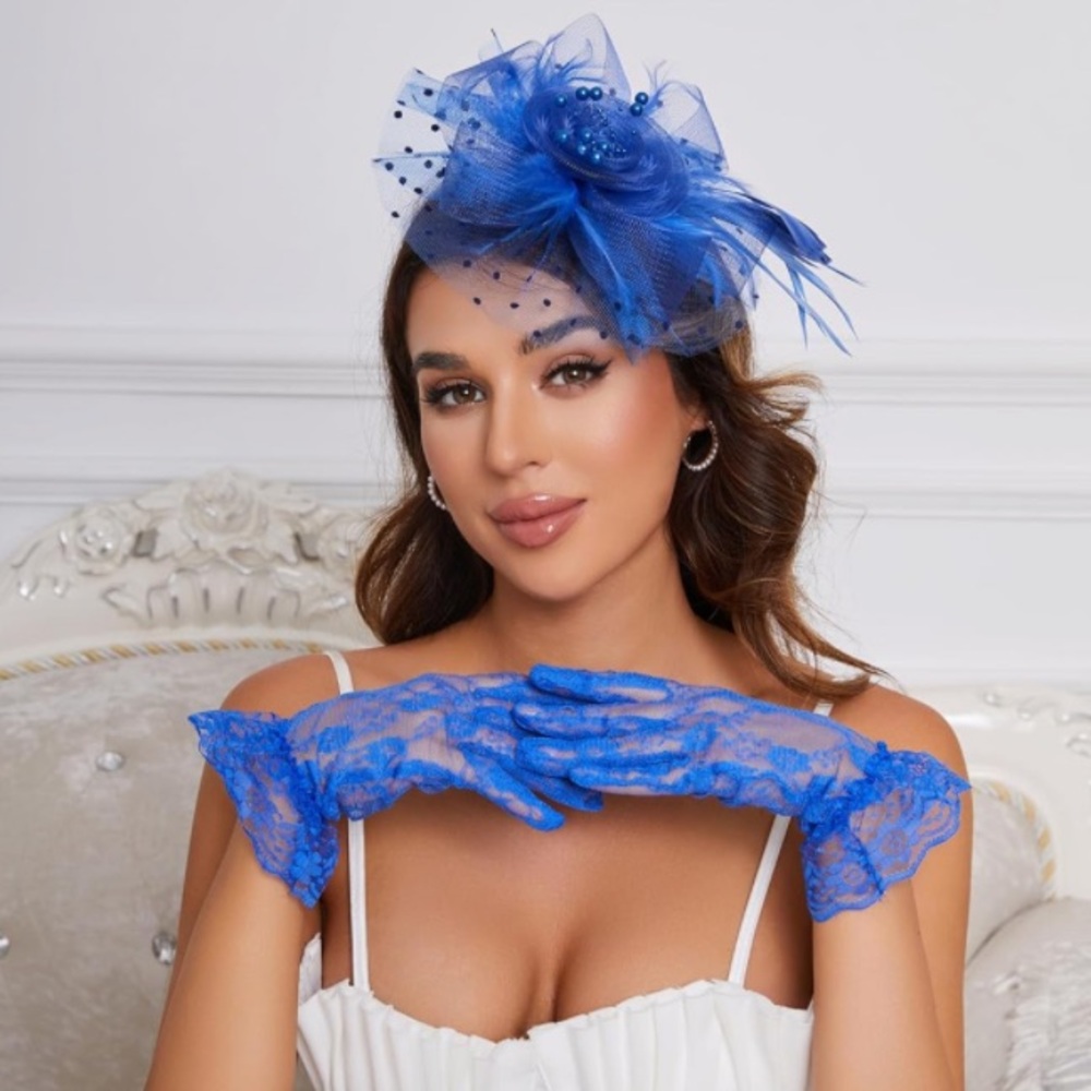 Kentucky Derby Hat with Gloves